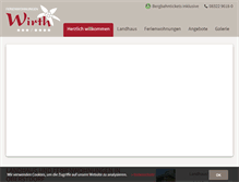 Tablet Screenshot of fewo-wirth.de